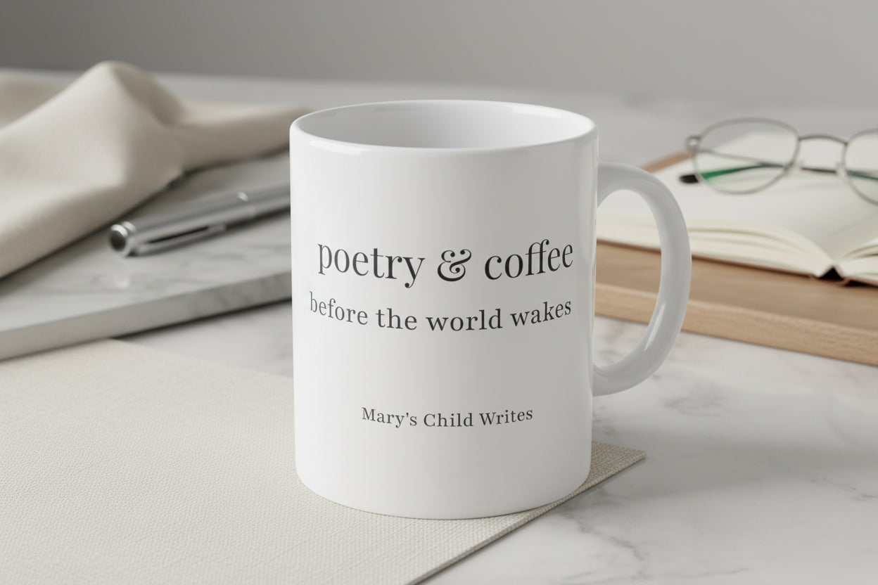 Poetry & Coffee Before the World Wakes – Literary Mug