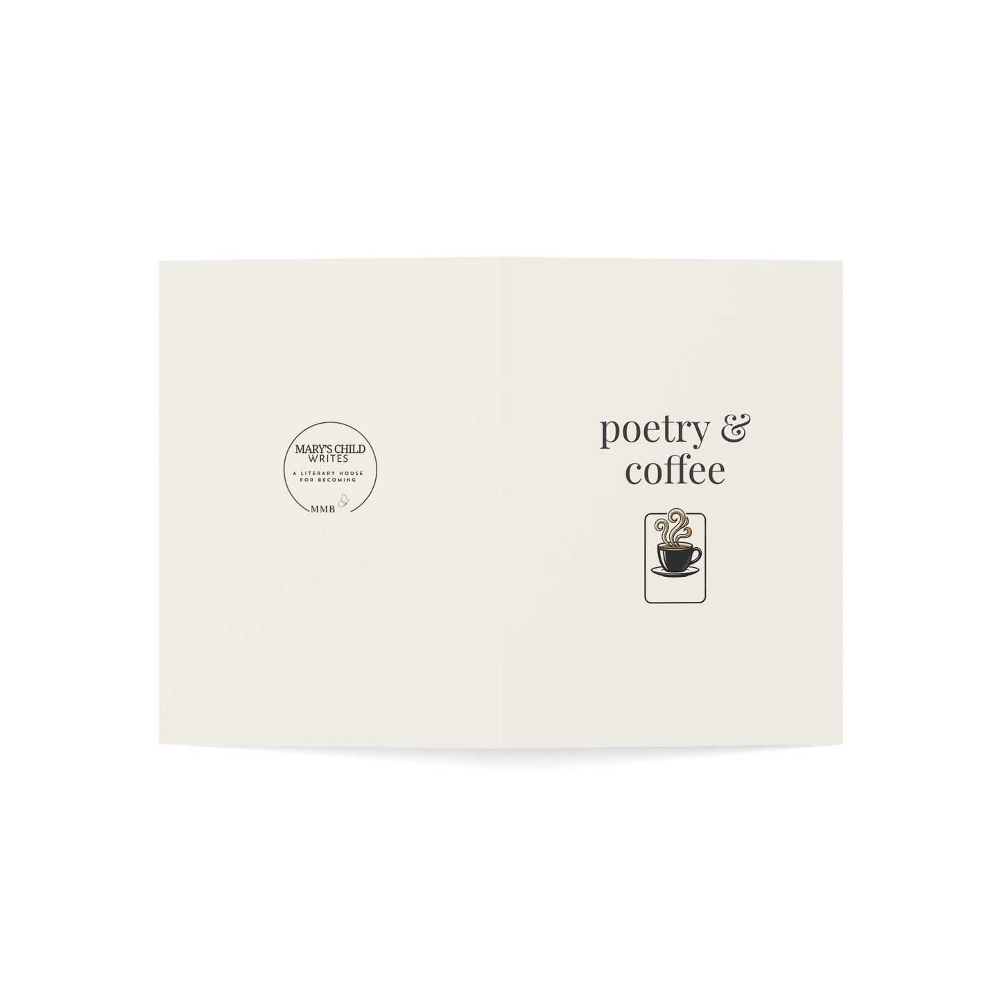 Poetry & Coffee – Cozy Lifestyle Greeting Card
