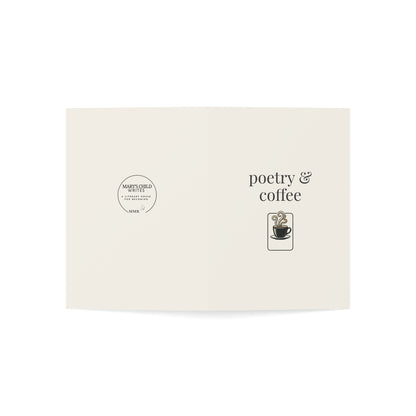 Poetry & Coffee – Cozy Lifestyle Greeting Card