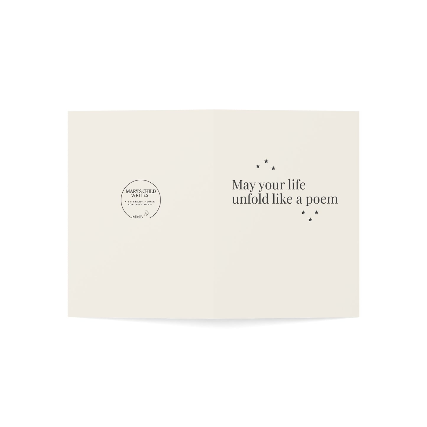 May Your Life Unfold Like a Poem – Inspirational Greeting Card