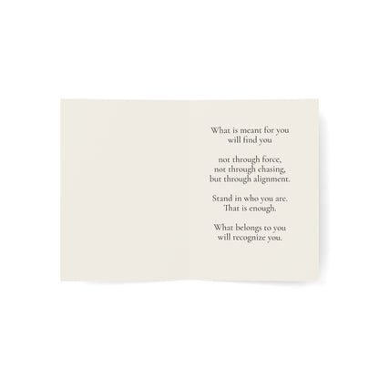 I Don’t Chase, I Attract – Affirmation Greeting Card