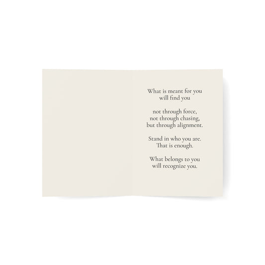 I Don’t Chase, I Attract – Affirmation Greeting Card