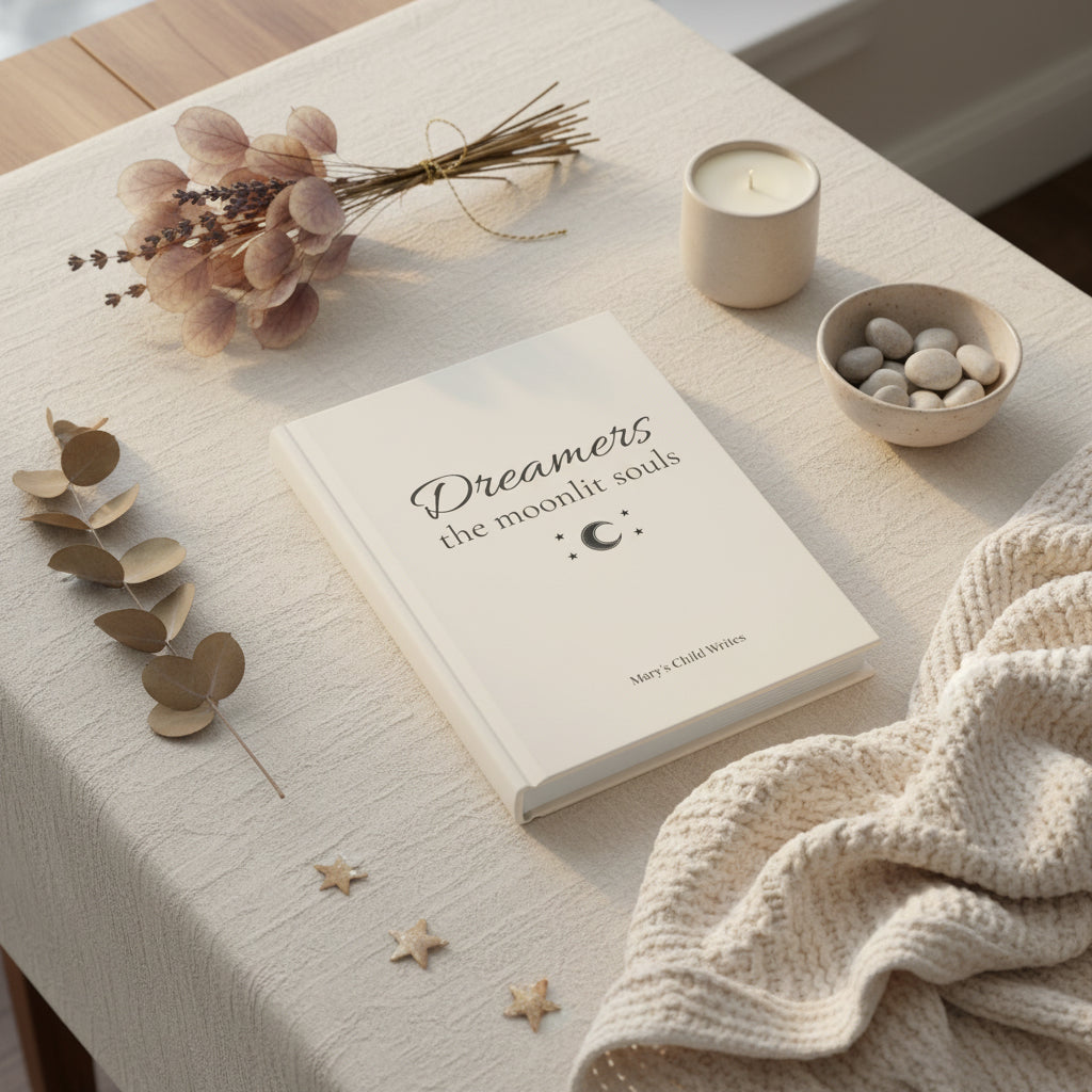 Dreamers Journal  -  Poetry & Self-Reflection Hard Cover Journal for the moonlit souls