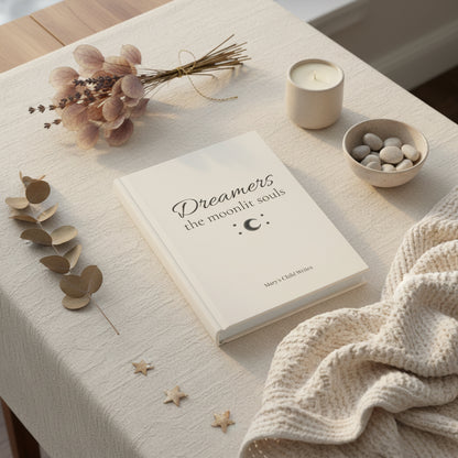 Dreamers Journal  -  Poetry & Self-Reflection Hard Cover Journal for the moonlit souls