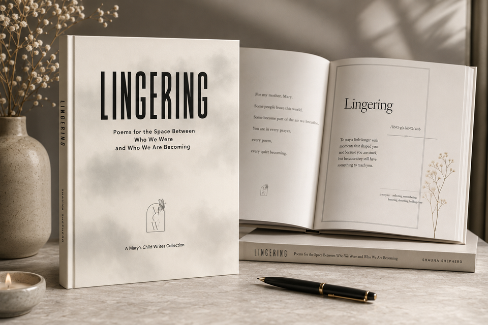 Lingering poetry collection cover