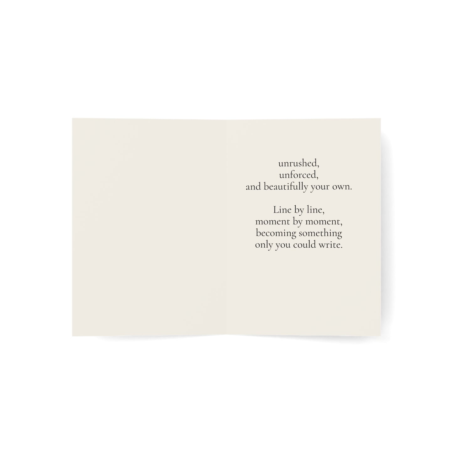 May Your Life Unfold Like a Poem – Inspirational Greeting Card