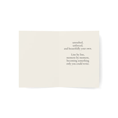 May Your Life Unfold Like a Poem – Inspirational Greeting Card