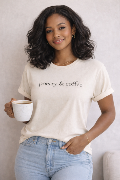 Poetry & Coffee Unisex Tee